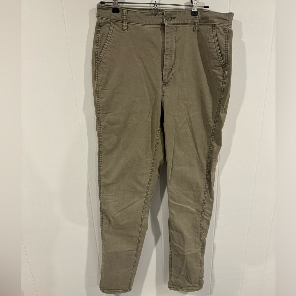 Old Navy Olive Green Pants Women Sz 10 Tall OG Chino Pant High Waisted